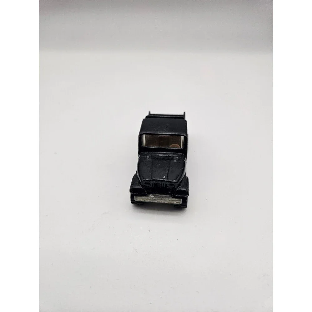 Hot Wheels 1983 Black - JEEP SCRAMBLER - Real Riders White Hubs #4370